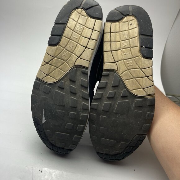 Men Size 8 - Nike Air Max 1 Woven Black Dark Grey 725232-001 (Missing 1 insole) - Picture 6 of 11